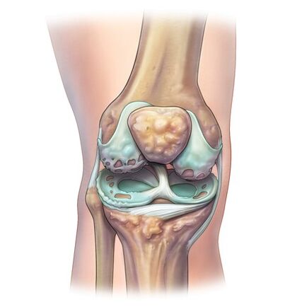 Locītavu iznīcināšana ar osteohondrozes attīstību